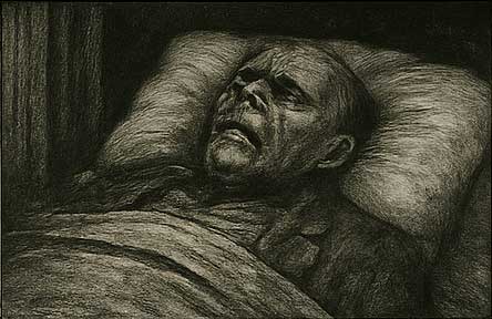 Dark illustration of Sir Richard dead