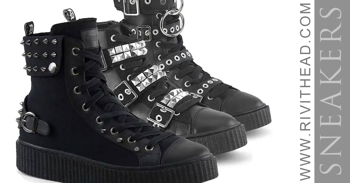 High top sneakers purchases goth