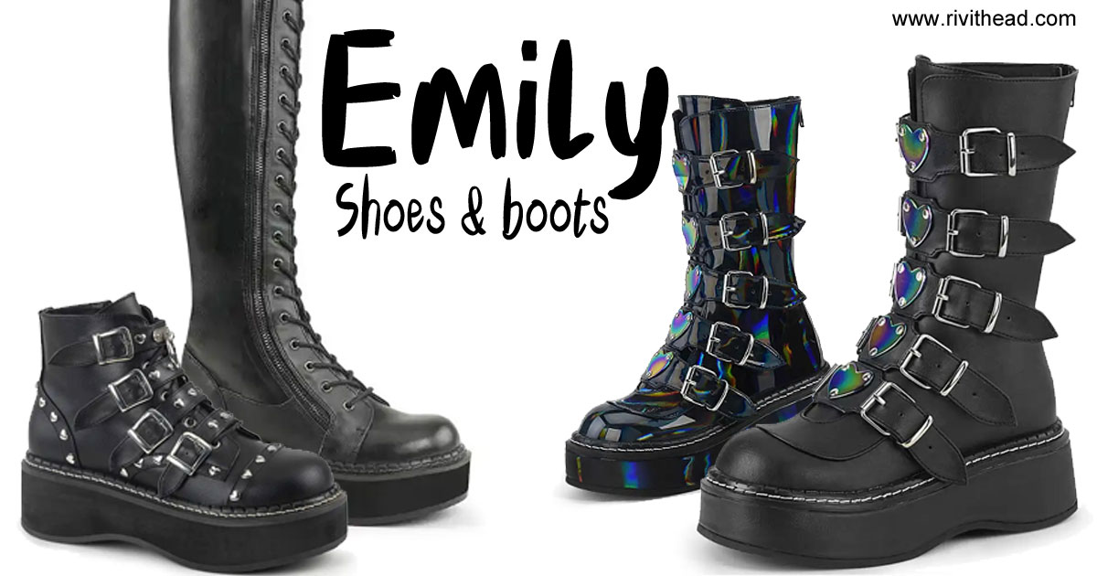 Discover Demonia Emily Boots and shoes at Rivithead