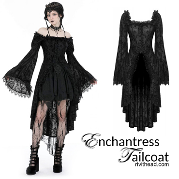 Gothic Enchantress Black Tailcoat