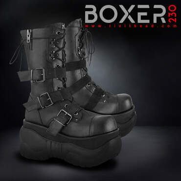 Demonia Boxer-230 Mens platform boots