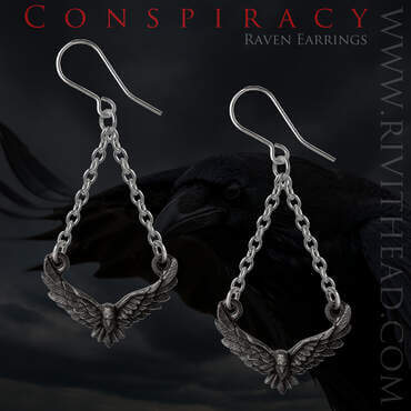 Conspiracy Earrings by Alchemy of England Gothic Jewerly