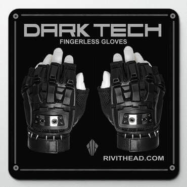 Dark Tech Fingerless Gloves