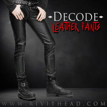 Decode - mens leather pants