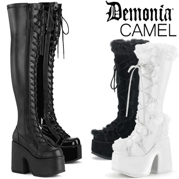 Demonia Camel style boots collecion