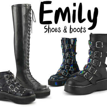 Demonia Emily Platform Boots and Shoes