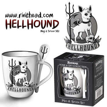 Alchemy Hellhound Mug and Spoon Drinking Set