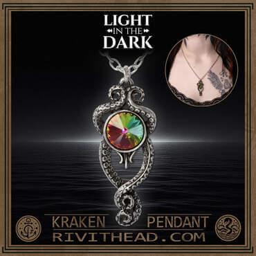 Light in the Dark Pendant Kraken Necklace