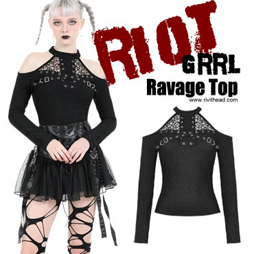 Riot Grrl Ravage Womens Gothic Shirt