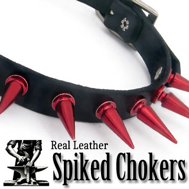 Rivithead Hand Made Spiked Leather Chokers