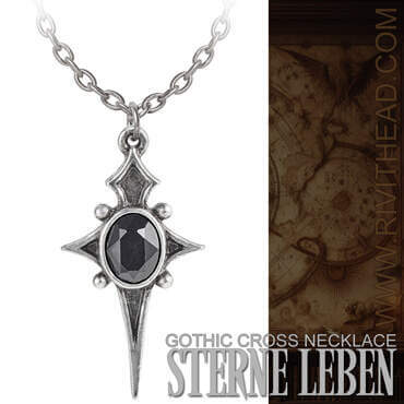 Sterne Leben gothic cross necklace by Alchemy