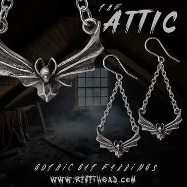 The Attic Bat Earrings by Alchemy