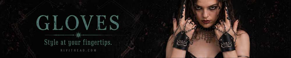 Gothic lolita punk gloves