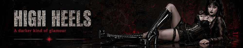 Gothic high heel shoes