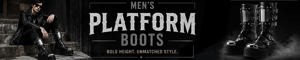 Mens platform boots
