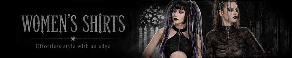 womens Gothic tops and shirts