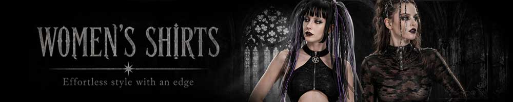 womens Gothic tops and shirts