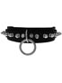 Single Ring -n- Spikes Leather Choker