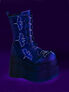 BEAR-182 - Black light bat stitching platform boots