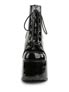 CAMEL-203 Black Patent Boots