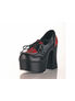 CHARADE-12 Plaid Platform Heels