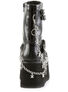 CLASH-430 Black Chain Boots