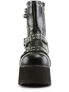 CLASH-430 Black Chain Boots