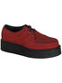 CREEPER-402S Red Suede Creepers - Clearance