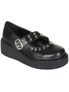 CREEPER-104 Black Maryjane Creepers