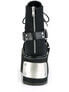 DAMNED-116 Black Canvas Platform Boots