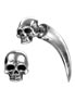 Tomb Skull Horn Earring