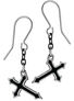 Sorrow Cross Earrings