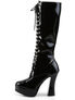 ELECTRA-2020 Black Patent Knee High Boots