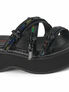 Emily-07 Platform Sandals with Iridescent Straps