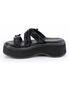 Emily-07 Platform Sandals with Iridescent Straps