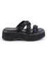 Emily-07 Platform Sandals with Iridescent Straps