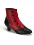 FLORA-1023 Red Victorian Boots