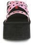 FUNN-19 Pink hologram Platform Sandals