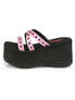 FUNN-19 Pink hologram Platform Sandals