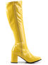 GOGO-300 Yellow Go-go Boots with 3 inch heel