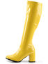 GOGO-300 Yellow Go-go Boots with 3 inch heel