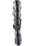 GOTHIKA-209 black strap boots