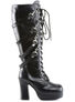GOTHIKA-209 black strap boots