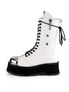 GRAVEDIGGER-14 Men's White Platform Boots
