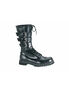 GRAVEL-14 Black Leather Demonia Boots