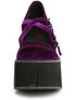 KERA-10 Purple Velvet Maryjane Shoes
