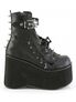 Kera-150 Skull Buckle Platform Ankle Boots