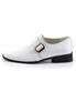 LOAFER-12 White Loafer Shoes