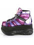 NEPTUNE-100 Purple Glitter Platform Shoes