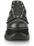 NEPTUNE-50 Black Platform Shoes